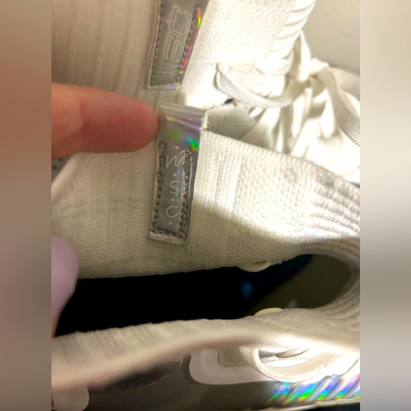 🔥Rare White Under Armour SC white & silver high top bball shoes - size M8.5 - Picture 9 of 15